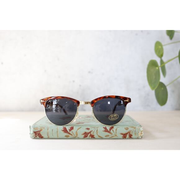 VTG 990s Y2K Clubmster Cat Eye Style Sunglasses NOS Retro Preppy Old Money - Picture 2 of 8